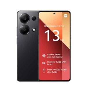 REDMI NOTE 13 PRO 256GO 8GO 6.67 POUCES DUAL SIM NOIR