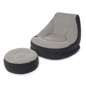 Fauteuil gonflable et pouf