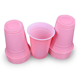 Lot de 50 gobelets jetables rose