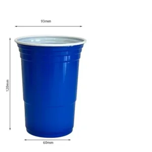 Lot de 50 gobelets jetables bleu