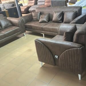 Salon silimi cuir 5 place